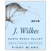 J Wilkes Pinot Blanc 2018 Front Label