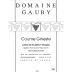 Domaine Gauby Coume Gineste Cotes du Roussillon Villages 2012 Front Label