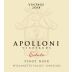 Apolloni Vineyards Estate Pinot Noir 2018 Front Label