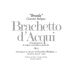 Braida Bologna Giacomo Brachetto d'Acqui 2016 Front Label