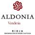 Bodegas Aldonia Vendimia Tempranillo 2018 Front Label
