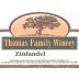 The Thomas Family Winery Zinfandel 2002 Front Label