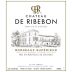 Chateau de Ribebon Bordeaux Superieur 2016 Front Label