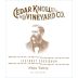 Cedar Knoll Cabernet Sauvignon 2018 Front Label
