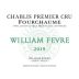William Fevre Chablis Fourchaume Premier Cru (375ML half-bottle) 2019 Front Label