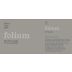 Folium Vineyard Pinot Noir 2019 Front Label