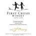 First Crush Winery Viszinary 2014 Front Label