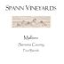 Spann Vineyards Malbec 2011 Front Label