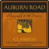 Auburn Road Winery Classico 2012 Front Label