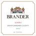 Brander Santa Barbara Syrah 2022 Front Label