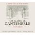 Chateau Cantemerle Les Allees de Cantemerle 2016 Front Label