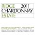 Ridge Santa Cruz Mountains Estate Chardonnay 2011 Front Label