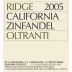 Ridge Oltranti Zinfandel 2005 Front Label