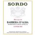Giovanni Sordo Massucchi Barbera d'Alba Superiore 2014 Front Label