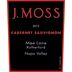 J. Moss Mee Lane Vineyard Cabernet Sauvignon 2015 Front Label