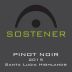 Sostener Pinot Noir 2015 Front Label