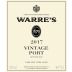 Warre's Vintage Port 2017 Front Label