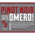 Omero Cellars Willamette Valley Pinot Noir 2016 Front Label