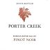 Porter Creek Russian River Estate Pinot Noir 2017 Front Label