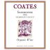 Coates Vineyards Organic Sangiovese 2015 Front Label
