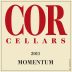 COR Cellars Momentum Red 2011 Front Label