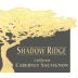 Shadow Ridge Cabernet Sauvignon 2013 Front Label