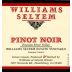 Williams Selyem Estate Vineyard Pinot Noir 2022 Front Label