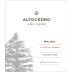 Altocedro Ano Cero Malbec 2019 Front Label