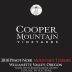 Cooper Mountain Mountain Terrior Pinot Noir 2010 Front Label