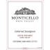 Monticello Estate Cabernet Sauvignon 2020 Front Label