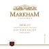 Markham Yountville Estate Vineyard Merlot 2010 Front Label
