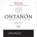 Bodegas Ontanon Crianza 2015 Front Label
