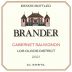 Brander Cabernet Sauvignon 2021 Front Label