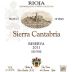 Sierra Cantabria Reserva 2011 Front Label