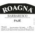 Roagna Barbaresco Paje 2018 Front Label
