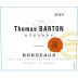 Thomas Barton Reserve 2020 Front Label