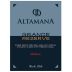 Altamana Grande Reserve Malbec 2018 Front Label