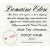 Domaine Eden Pinot Noir 2016 Front Label
