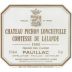 Chateau Pichon Longueville Comtesse de Lalande (bin soiled label) 1985 Front Label