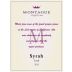 Montague Family Estate Lodi Syrah 2015 Front Label