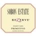 Sobon Estate Rezerve Primitivo 2018 Front Label