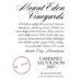 Mount Eden Vineyards Estate Cabernet Sauvignon 2007 Front Label