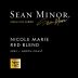 Sean Minor Nicole Marie Red Blend 2022 Front Label