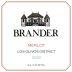 Brander Merlot 2020 Front Label