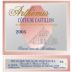 Danielle & Richard Dubois Cotes de Castillon Arthemis Red 2005 Front Label