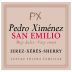 Lustau Pedro Ximenez San Emilio Sherry (375ML half-bottle) Front Label