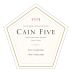 Cain Five (375ML half-bottle) 2015 Front Label