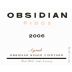 Tricycle Wine Company Obsidian Ridge Syrah 2006 Front Label