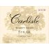 Carlisle Bennett Valley Syrah 2008 Front Label