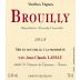 Domaine Jean-Claude Lapalu Brouilly Vieilles Vignes 2018 Front Label